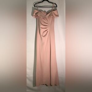 X BY XSCAPE women's Elegant Crem Ruched Dress Zize 10 Made Vietnam